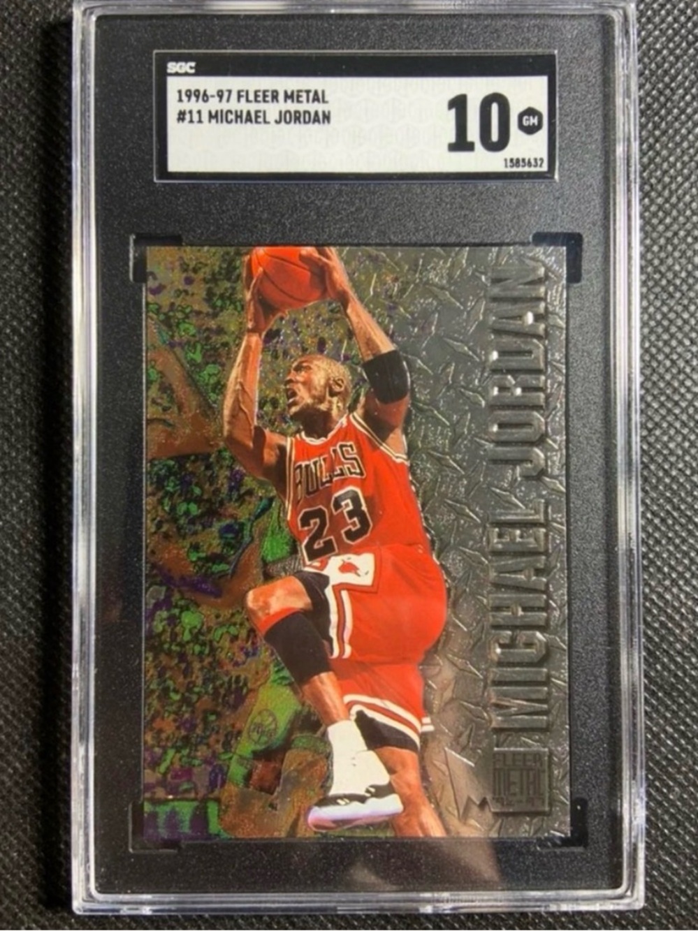 1996-97 Fleer Metal #11 Michael Jordan SGC 10 Gem Mint Chicago Bulls